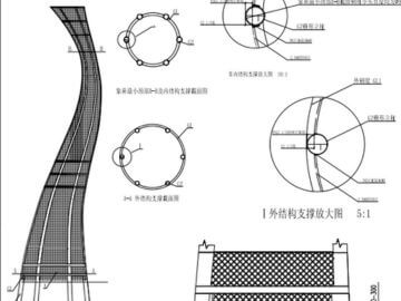 雕塑結構圖圖紙